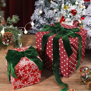 Classic Christmas Decorations Reversible Wrapping Paper Roll <b>White</b> Red Small Dots Snowflakes Design for Gift <b>Wrap</b> Xmas Holidays - Product Image 1