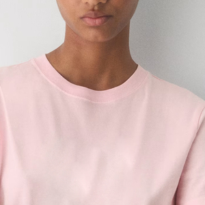 T-shirt classique à col rond, coupe ajustée, mélange de coton, décontracté pour le quotidien / Haut confortable et élégant, prix de gros pour les commandes en gros 2026 - Product Image 2