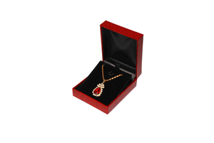 Boîte de rangement pour bijoux en forme de rectangle à motif crocodile avec profil fin et intérieur en papier velours 66x46x24mm - Product Image 3