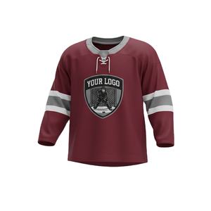 Maillots de hockey sur glace personnalisés de qualité supérieure, design personnalisé, impression par transfert thermique, respirant, séchage rapide - Product Image 2