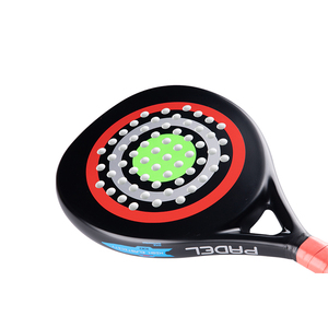 Raqueta de Pádel de Fibra de Carbono OEM de Marca Personalizada, con Logotipo Central, Protector de Bordes, Núcleo de EVA Suave Transparente 2026 - Product Image 5