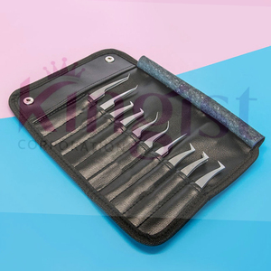 Ensemble de pinces à épiler pour extensions de cils de haute qualité, en acier inoxydable anti-magnétique, avec logo personnalisé, design Hello Kitty - Product Image 4