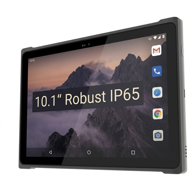 Mobixtech Industrial 10 Inch Tablet Rugged with Android 14 ARM Octa-Core CPU 4G NFC Waterproof IP65 9500mAh Big Battery IP65