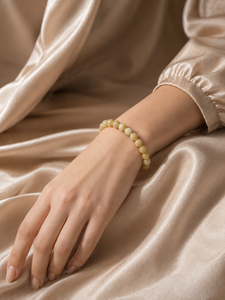 Classic Women's Jade <b>Beaded</b> <b>Bracelet</b> Natural Stone Round Ball Shape Elegant Jewelry Accessory - Product Image 1