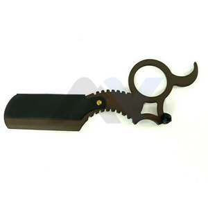 Professional Single Blade Stainless Steel Straight Finger Razor Barber Shaving Razor Face Body Shavette Razor Blade <b>Men</b> Women - Product Image 1