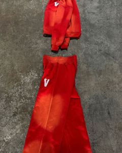 Joggers Oversize Taille Haute en Molleton Bouclette, Pantalon de Survêtement Ample Effet Usé, 100% Coton, Lavage Coloré, Taille 6XL - Product Image 4