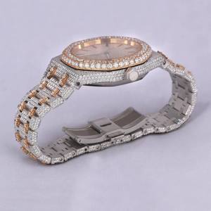 Reloj de acero inoxidable personalizado de alta calidad para hombre, 41mm, estilo Hip Hop helado, Leb Grown Diamond, diseño de negocios antiguo de lujo - Product Image 5