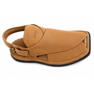 Genuine Leather LEATHER STUDIO Peshawari Chappal Ankle Strap Open Toe Buckle Closure Breathable Lightweight Customized Sandals - Product Image 3