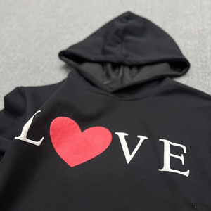 Custom High-quality Heavyweight Men's Hooded Shirt Custom Puff Foam French Wool <b>Ring</b> Oversized Hoodie - Product Image 5