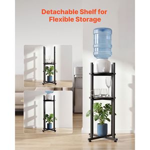 Support de Distributeur d'Eau Robuste à 2 Niveaux, Étagère Détachable pour 1 Bouteille, Organisateur de Rangement Solide - Product Image 3