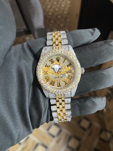 Gema suelta de moissanita redonda brillante con números romanos, engaste de bisel de cuarzo analógico para decoración de relojes y fabricación de joyas - Product Image 5
