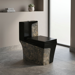 WC monobloc en céramique haut de gamme, moderne, à siphon en S, ensemble de sanitaires pour projets hôteliers de grande envergure - Product Image 6
