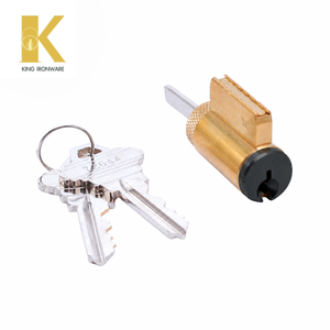 Cylindre de serrure de porte SX Keyway en laiton sur mesure 32 mm noir mat longueur réglable - Product Image 1