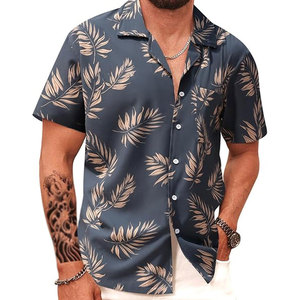 Holiday Men Hawaiian <b>Shirt</b> Short Sleeve Colorful Floral Pattern <b>Shirt</b> For Beach Travel Vacation Resort And <b>Parties</b> - Product Image 1