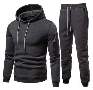 Conjunto Deportivo Informal para Hombre con Logotipo Personalizado, Sudadera Ligera de Poliéster y Pantalones Deportivos, Ropa Deportiva Informal de Invierno - Product Image 4