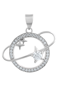 Colgante de Moissanita en Plata de Ley 92.5 KLSP-50664 - Product Image 2