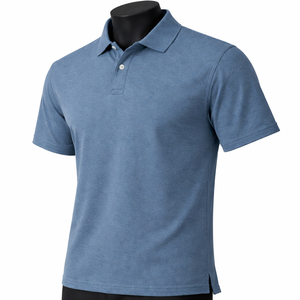 Camiseta de Golf Personalizada con Logotipo para Hombre, Verano, Casual, Holgada, Lisa, Manga Corta, Transpirable, 100% Algodón - Product Image 3