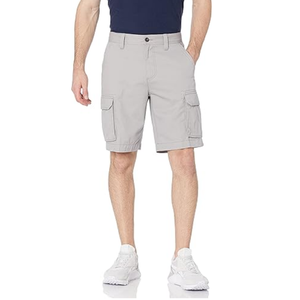 Pantalones Cortos Cargo Personalizados para Hombre en Gris Claro, Multibolsillos, Casuales, para Exteriores, Utilitarios, de Verano, Estilo Urbano, al por Mayor - Product Image 1