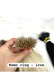 Precio de fábrica Color Raw Bundle Hair Doble dibujado Human Nanoring Tip Extensiones de cabello Sin enredos Sin desprendimiento En stock - Product Image 4