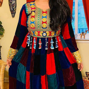 Vestido Largo de Diseño Original para Mujer, Vestido Afgano Bordado al por Mayor para Fiesta, Diseño Único de Alta Calidad - Product Image 5