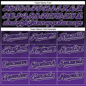 Uniformes Deportivos Personalizados con Degradado Negro y Morado, Camisetas de Béisbol con Capucha para Hombres, Jóvenes y Equipos Juveniles - Product Image 1