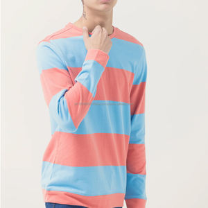 Venta al por mayor de fábrica de alta calidad de los hombres de moda sudadera de algodón personalizado liso teñido cuello redondo ODM suministro de tela de lana francesa - Product Image 3