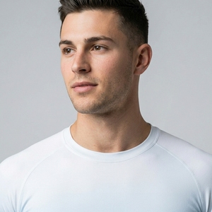 Custom Men Compression Half Sleeve Shirt Quick Dry Athletic Fitness Training Gym Sportswear Performance Top - Product Image 3