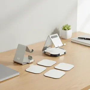 Soporte de Escritorio Ajustable para Teléfono Inteligente, para Oficina, Hogar, Mesa, Soporte Metálico para Teléfono Móvil con Base - Product Image 3