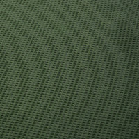 T-shirt à manches longues en tricot gaufré vert olive pour homme, col rond, coupe classique, style décontracté, couleur unie, tissu tricoté, style streetwear