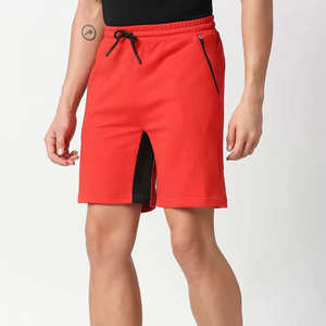 Pantalones Cortos Deportivos para Hombre, Color Rojo, Cintura Elástica, Sólidos, Casuales, para Gimnasio, Entrenamiento, Running, Transpirables - Product Image 3