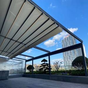 Pergola Retrattile in Alluminio per Tutte le Stagioni, Motorizzata e Regolabile, Certificata CE, Protezione UV, Impermeabile, per Balcone, Cortile e Giardino - Product Image 6