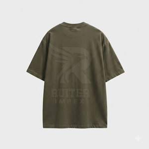 เสื้อยืดปักลาย 3 มิติ คุณภาพสูง ดีไซน์ปักนูนแบบกำหนดเอง สำหรับแบรนด์แฟชั่นและการขายส่ง - Product Image 2