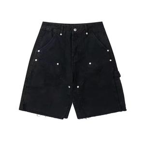 Nouveauté été : Short en jean stretch décontracté pour homme – Bleu et noir – Style streetwear tendance - Product Image 2