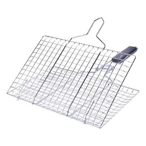 Cesta para asar pescado de acero inoxidable multiusos, adecuada para parrillas de jardín, campamentos, fiestas y cocinadas al aire libre. - Product Image 6