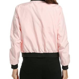 High Quality Women's Golden Satin Bomber Jacket <b>Light</b> Sports Varsity Jacket Cotton Filling Breathable Baseball Letterman Design - Product Image 4