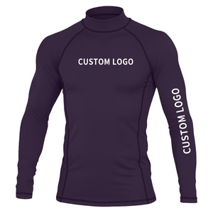 เสื้อแรชการ์ดและเสื้อท่อนบนคุณภาพสูงสำหรับทุกเพศ พิมพ์ลายได้ตามต้องการ ระบายอากาศได้ดี UPF50 ผลิตจากผ้าโพลีเอสเตอร์/ไนลอน 220 กรัม ผสมสแปนเด็กซ์ - Product Image 3