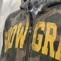 Sweat-shirt à capuche zippé camouflage SnowGrace pour homme, coupe décontractée, en molleton bouclette, avec poches, idéal pour l'automne