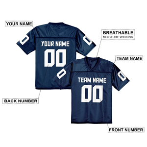 Maillot de football imprimé par sublimation, logo personnalisé, séchage rapide, maillots de football de haute qualité, 100% polyester, respirant - Product Image 2