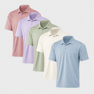Camiseta Casual Elástica para Hombre, de Poliéster y Elastano, Secado Rápido, Ligera, Antiarrugas, Tejido de Punto de Alto Rendimiento, Manga Corta - Product Image 2