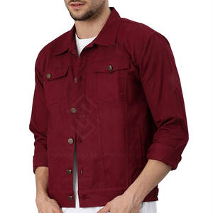 Veste d'hiver pour homme 100% coton avec col montant, boutons sur le devant, manches longues - Respirante et écologique, décontractée, pour un usage quotidien en extérieur - Product Image 2