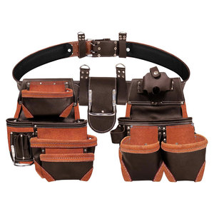 Leather <b>Tool</b> <b>Pouch</b> Nail <b>Pouch</b> Carpenter Bag Kit Electrician handyman <b>Belt</b> Holder - Product Image 6
