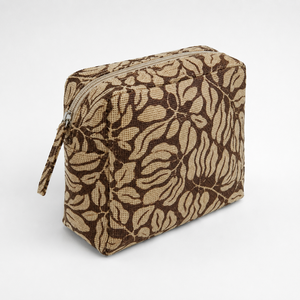 Custom Printed Laminated Natural Jute Cosmetic <b>Makeup</b> Pouch Zipper Travel Toiletry Bags Wholesale OEM ODM Private Label Exporter - Product Image 4