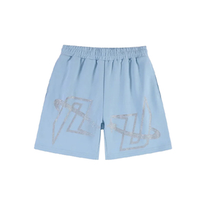 Shorts d'été personnalisés de qualité supérieure, shorts en molleton personnalisés pour hommes, streetwear, shorts à crânes en strass, Fortleo - Product Image 2