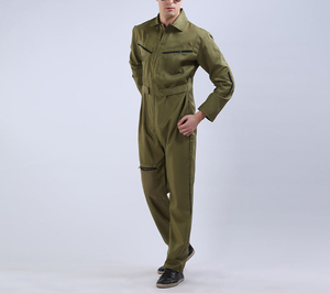 Combinaison de pilote, uniforme de pilote, fermeture éclair sur le devant, tissu résistant, combinaison de travail pour l'aviation, vêtement de travail flexible pour l'aviation - Product Image 5