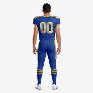 Custom Team Graphic American Football Uniform Sublimation Print Matching Outfit 100% Polyester <b>Material</b> - Product Image 2