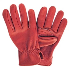 Anti-vibration Windproof Non-Slip Full Finger Customized Color Print <b>Driver</b> Working <b>Gloves</b> High Quality Goat Leather Safety - Product Image 5