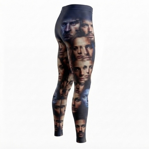 Leggings pour hommes de qualité supérieure, en spandex/polyester, séchage rapide, respirants, fermeture à cordon, personnalisables, élégants, confortables, durables - Product Image 2