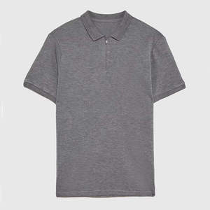 Polo côtelé personnalisé pour homme, vente en gros, OEM, manches courtes, demi-zip, coupe ajustée, décontracté, mode estivale - Product Image 1