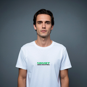 Camiseta Blanca de Manga Corta para Hombre, Corte Regular, Cuello Redondo, Diseño con Letras Estampadas, Ropa Casual - Product Image 6