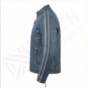 Chaqueta de Motociclista de Cuero Genuino para Hombre de la Mejor Calidad, Nueva Colección de Invierno, Chaquetas de Motocicleta con Protecciones Desmontables Personalizadas - Product Image 3